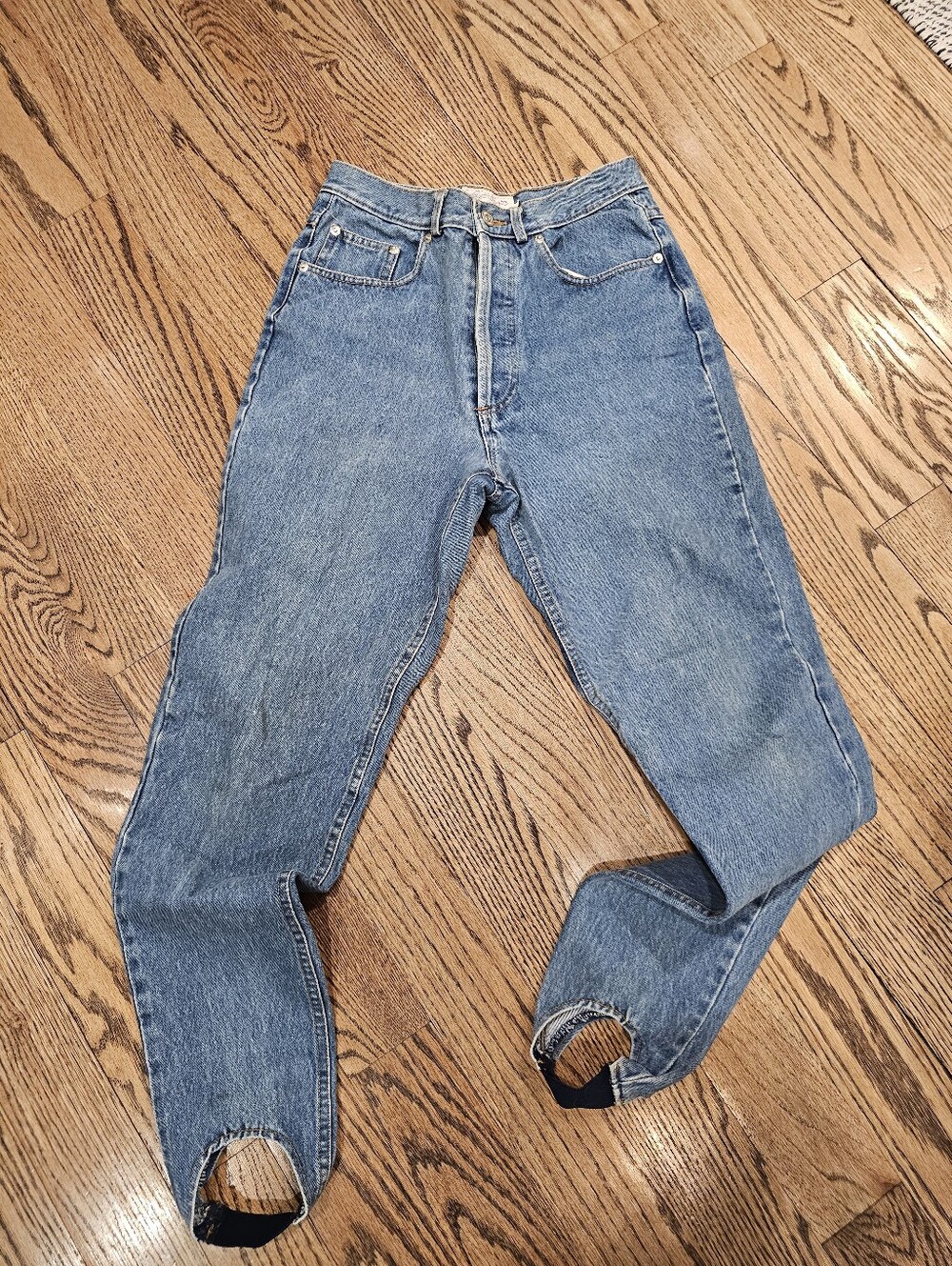 Vintage Polo Ralph Lauren Classic High-Waist Women's Blue Stirrup Jeans